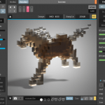 MagicaVoxel 描画画面